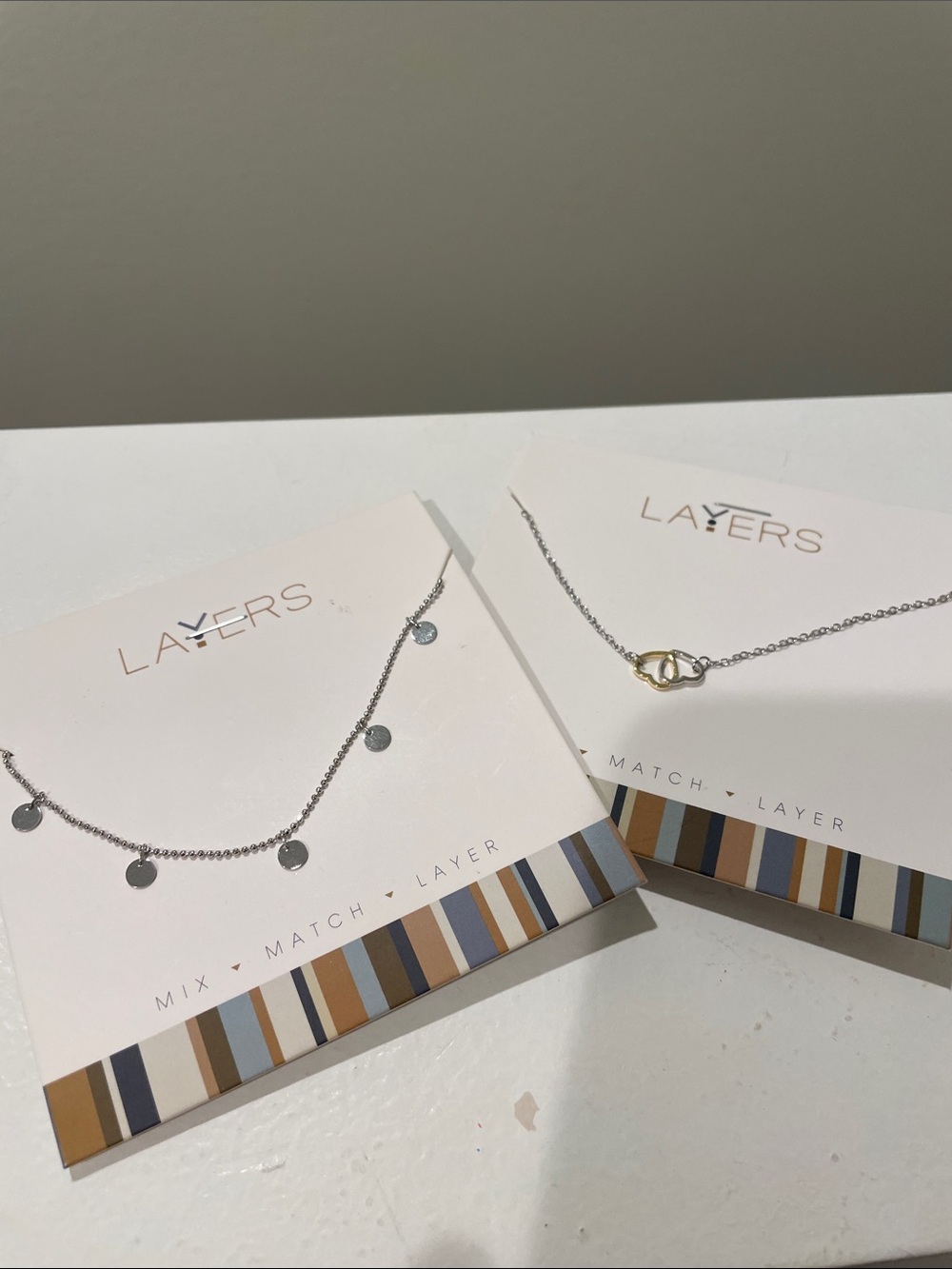 Layers dainty necklace set nwt